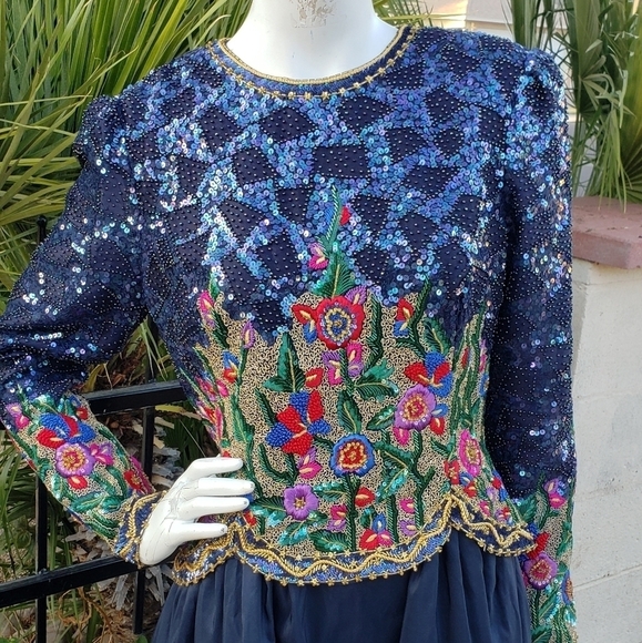 Richilene New York black evening gown - Picture 2 of 6